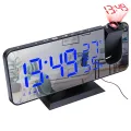 LED Digital Alarm Clock Table clock Electronic Desktop Clocks USB Wake Up FM Radio Time Projector Snooze Function digital watch
