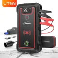 Jump Starter 2500A 23800mAh Power Bank Wireless Charger LCD Screen Car Battery Jump Starter