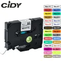 CIDY 6mm tze-211 Compatible laminated tze 211 tze211 Black on white Label Tape tz-211 for brother p-touch printer tze-111