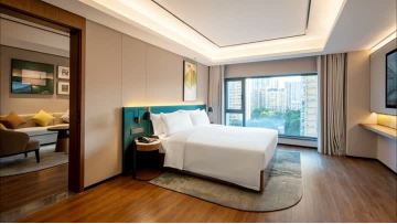 Hilton hotel bedroom case 1