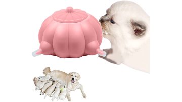 Puppy Bubble Milk Bowl Silicone Nipples Dog Cat Pet Milks Replacer Tube Feeder 