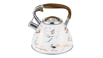 3L Stainless steel marble coating whistle kettle FH-677W