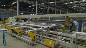 Aluminum film bagging production line