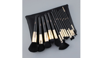 Free Sample HMU Make-up Brushes: Professional Black Synthetic Hair Vegan Brushes with Rose Gold Touch1