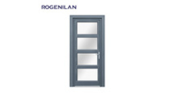 Soundproof Aluminum Durable Interior Casement Doors Frosted Tempered For Bathroom Restroom Bedroom1