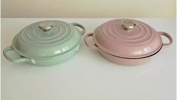 1.5Qt Soupe Camping Africa 30Cm Ensemble Indien Colorful Dinner Ware 3 In 1 European Shallow Turkey Seafood Iron Casserole1