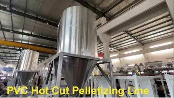 PVC granule hot cutting production line 