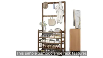 Simple Bamboo Shoe Racks and Cabinets.1