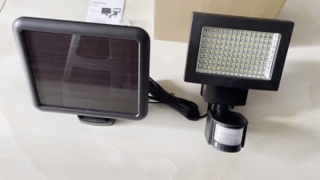 Wason 120LED IP65 waterproof 2600mAH lithium battery wireless wall solar light with motion sensor for outdoor garden security1