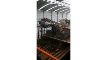 Aggregate crushing and screening line
