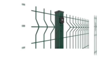 metal grid 3d fence / curvy welded fence  / V Mesh Security Fencing1