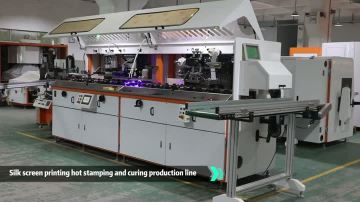 Glass screen printing hot stamping system
