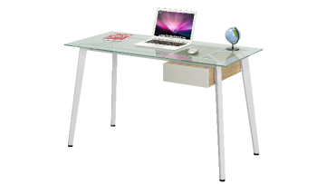 CT-3618 white+clear glass