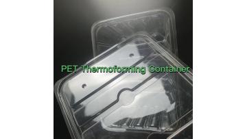Clear PET hard box container