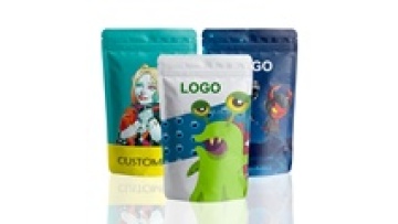Custom Printed Mylar Bags for Customized Candy Gummy Packaging - 3.5g Smell Proof Foil Ziplock Bags1