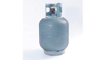 Steel cylinder protection plastic mesh cover