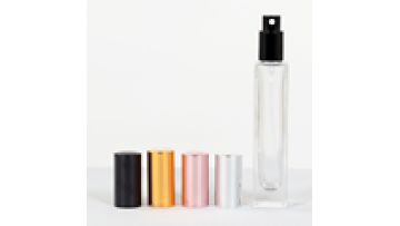 Wholesale Custom Different Colors Cap Luxury Spray Bottle Clear Glass Square Perfume Bottle1
