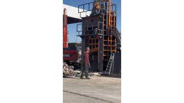 scrap baler shear machine