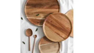 Stylish High-Value Wood Plate for Home and Restaurant Tableware1