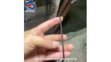 EPDM sponge rubber round strip