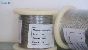 AISI 316 Round Strand Steel Wire Rope 7*19 Dia 3.0mm Used in Petroleum Drilling1
