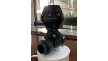 Pneumatic UPVC dual diaphragm valve