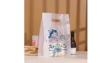 Cute Cartoon Girl Plastic Handheld Cake Packaging Bag