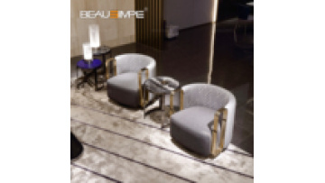 Luxury single sofa living room furniture nubuck leather leisure accent chair  metal swivel lounge chair  modern armchair chair1