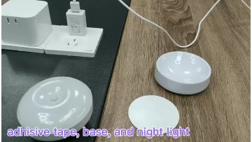 Motion Sensor Round Room Lamp 360 Degree Rotatory Magnetic Adhesive Tape Mounting LED Night Light1