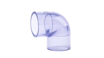 Industrial High Quality Transparent 90° Degree Elbow Pipe Fittings PVC1