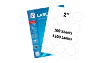 2'' Round Blank Round Label Sticker Sheet A4 Label Sheet 12 Pcs Round Label Sticker1