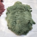 Top quality curly hair soft dyed animal fur skins mongolian goat fur skins for garment