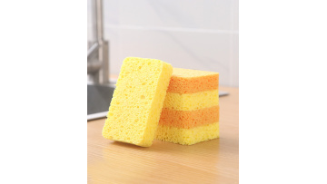 Cellulose sponge using video