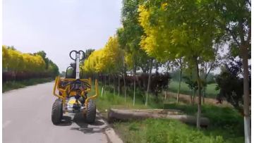 hydraulic grapple atv log wood timber crane loader