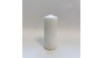 white pillar candle