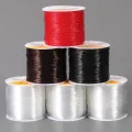 0.5-1.2mm Plastic Crystal DIY Beading Stretch Cords Elastic Line Jewelry Making Supply Wire String jeweler Transparent/Brown/Red