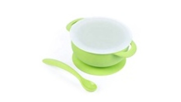 2020 New Ideas Non-Toxic Dinner Plate Set Silicone Baby Bowl And Spoon1