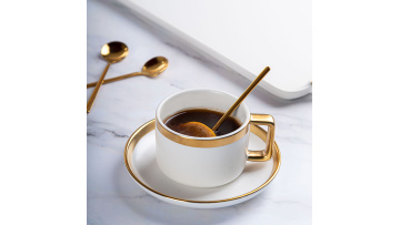  the Luxurious Gold-Trimmed Coffee Cup Set! 
