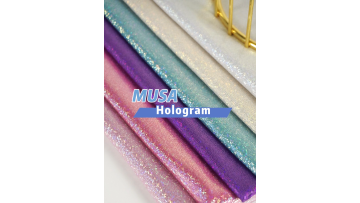 MUSA High Stretch Poly Spandex Glitter Solid Holographic Fabric1