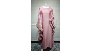 Muslim Butterfly Sleeve Abaya Elegant Kaftan Dress MQ201 (1)