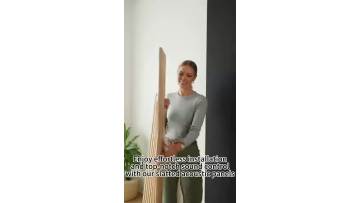 Sleek Akupanel wall panels elevate any room with modern, minimalist style