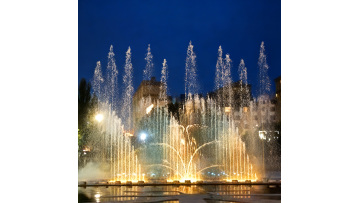 Musical Fountain Pond Lake Outdoor Light Sync