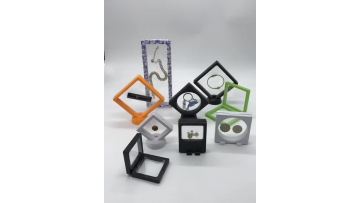 7x7x2cm Black ABS Frame Membrane Commemorative Coin Display Box1