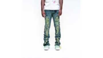 Men's jeans Latest Fashion High Street Skinny Slim Fit Ripped Stylish Denim Jeans For Men Customization1
