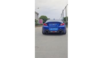 SUBARU car on the road