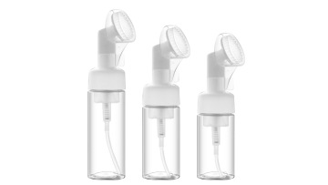 Foaming Bottle With Brush For Facial Cleaning