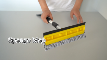 Topwill Sponge Magic Mops Home Commercial Use Tile Floor Bathroom Cleaning with Sponge Head Squeegee and Extendable Telescopic1
