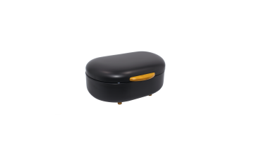 black coating bread box