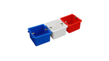 PVC Wall Socket Outlet Bottom Box Cassette 86x86mm1