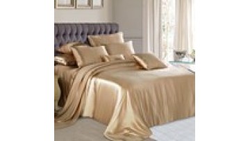 Luxury 4-Piece Silk Bedding Set, 19MM Mulberry Silk, California King Size1